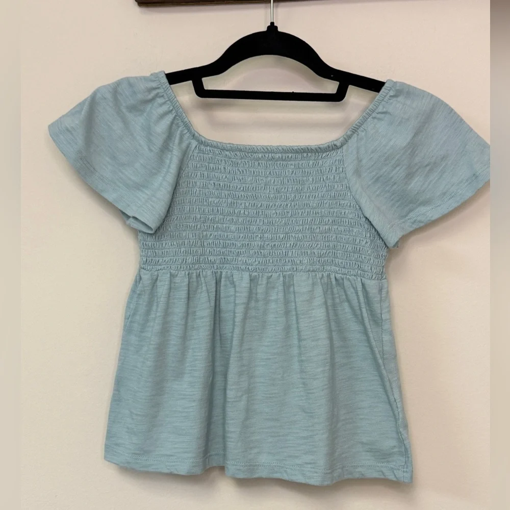 ⚡️3/$20⚡️Old Navy: Girls Blue Smocked Flowy Top, Size L (10/12)
